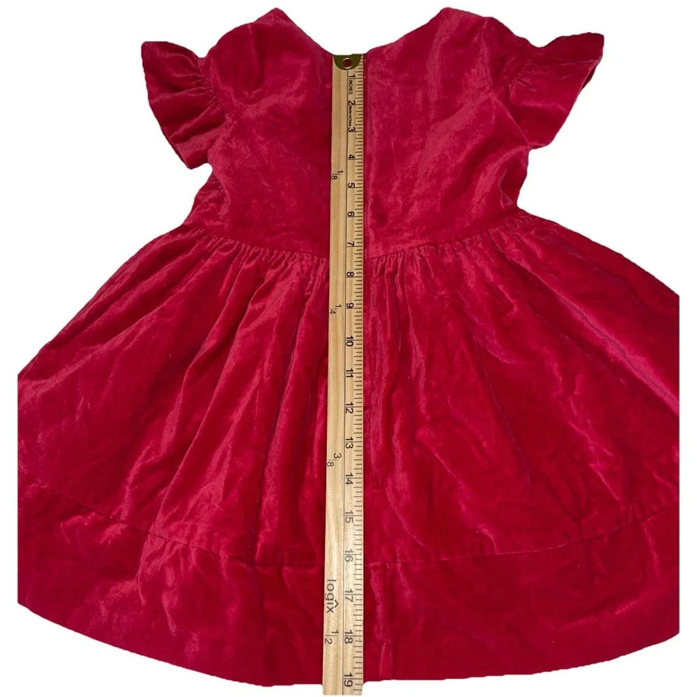 Gymboree Toddler Baby Size 2‎ Red Velvet Party Dress New Without Tags